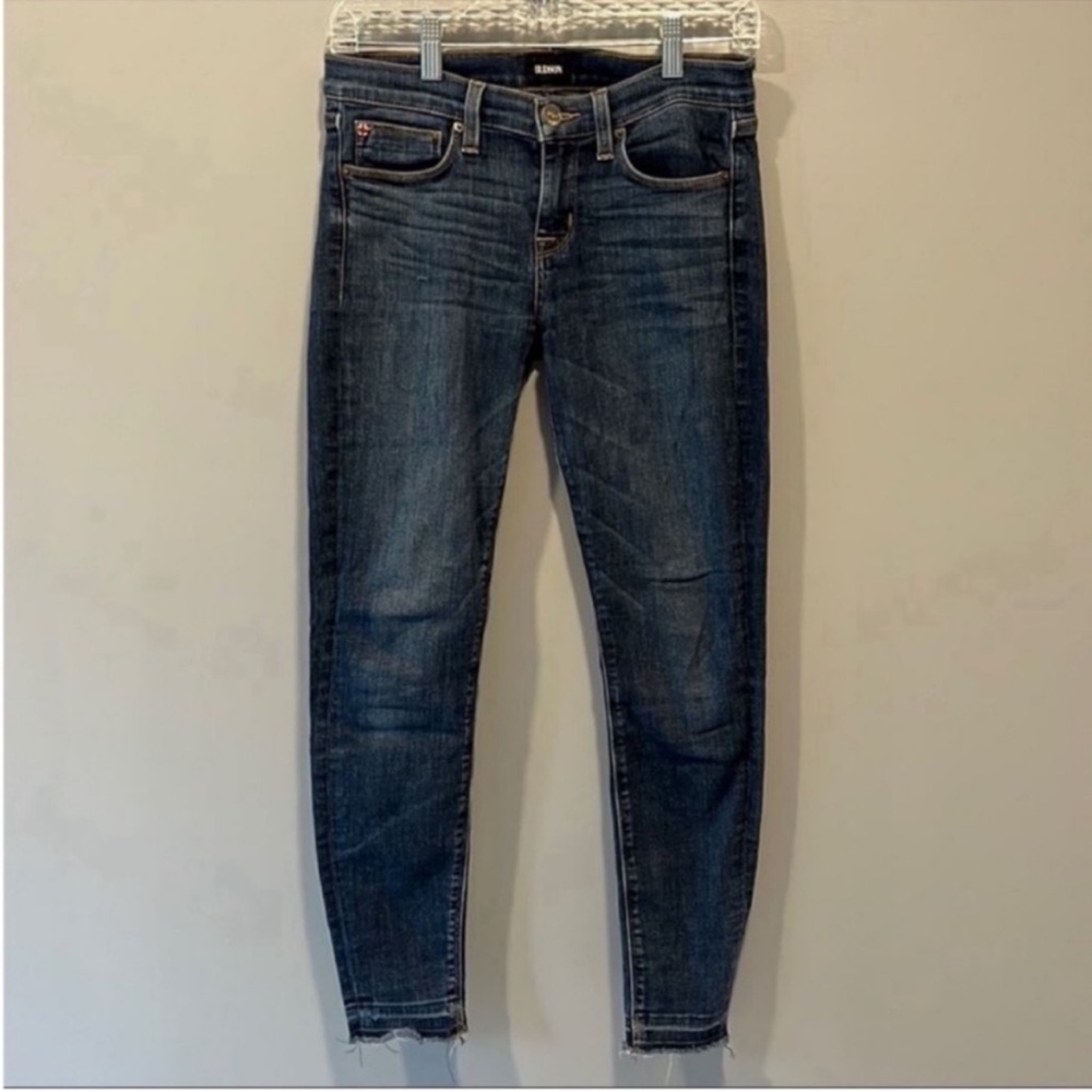 Hudson Krista S. Skinny Ankle Jeans. Released Raw Hem, Size 26.